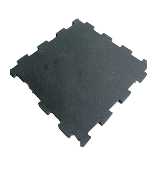 Locking rubber floor mat