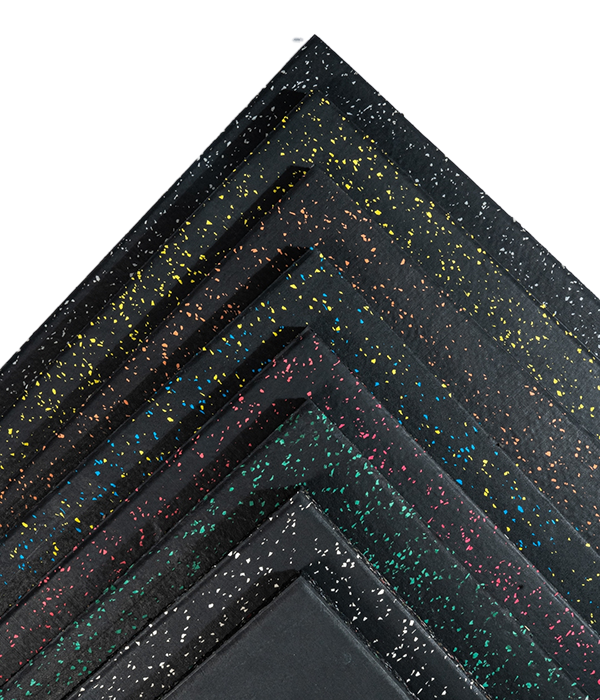 Rubber pad pure fine material composite