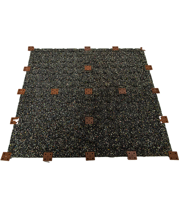 Plastic buckle on back Rubber Flooring