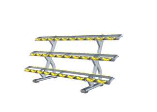 3 Layers Dumbbell Rack
